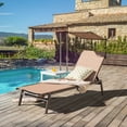 thumbnail image 1 of Costway Outdoor Chaise Lounge Chair with Sunshade 6-Level Adjustable Recliner Backyard, 1 of 9