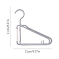 thumbnail image 4 of EGNMCR Hooks for Hanging Foldable Plastic Clothes Hanger Foldable Clothes Hanger folding clothes hanger, 4 of 4