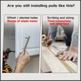 thumbnail image 3 of Holiday Deals! Gspmoly Handle Punch Locator Closet Door Drawer Handle Hole Marker Ruler Woodworking Furniture Installation Holiday Deals, 3 of 8