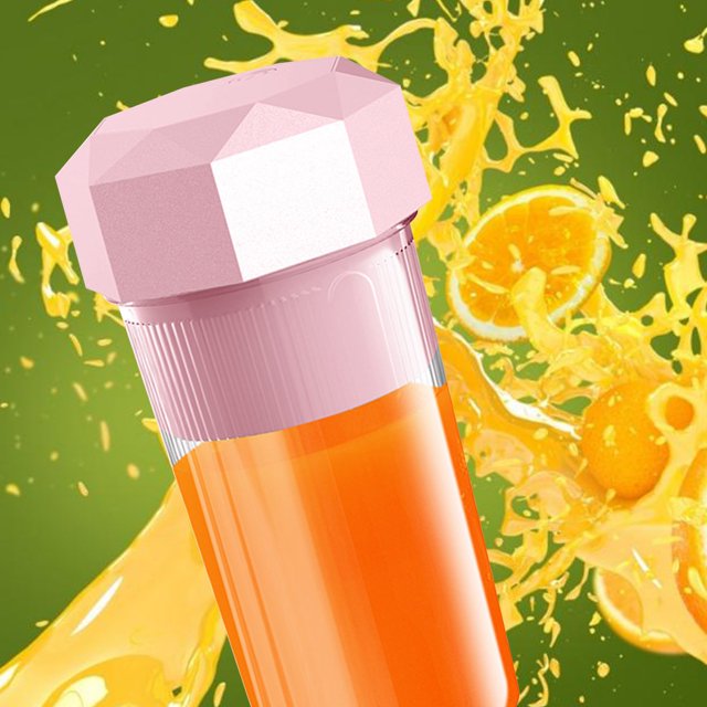 Suncoda Fruit Juicer, Orange Lemon Juicer Small Juicing Cup Home Mini Cup Portable Juicer Portable USB Charging