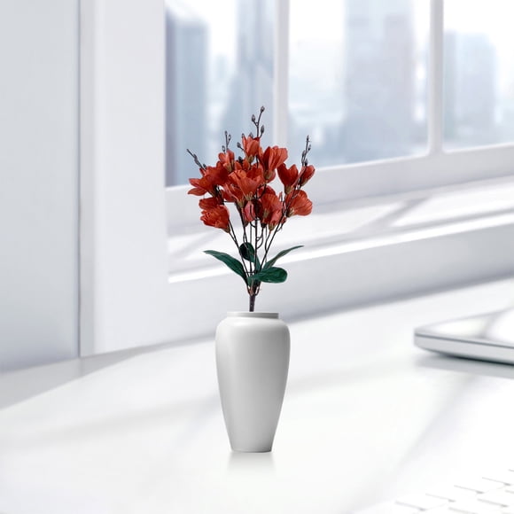 Fleur de Magnolia Artificielle, Tiges de Fleurs Factices au Toucher Réaliste, Simulation Réaliste en Polyester, Centre de Table de Décoration pour la Maison et le Salon, Décoration de Mariage