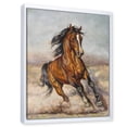 thumbnail image 2 of Designart Painting Of A Horse In The Race FLOAT FRAME WALL ART, 2 of 4