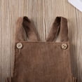 thumbnail image 2 of Mialoley Newborn Baby Corduroy Sleeveless Romper Solid Color Backless Jumpsuit, 2 of 8