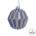 thumbnail image 2 of Vickerman MC190825D 5 in. Limestone Glitter Faceted Ornament - 3 per Bag, 2 of 3