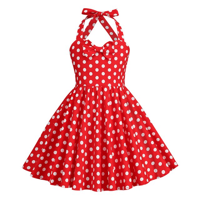 Wxirdiow Mode Filles Combishort d'Été à Imprimé Floral pour Filles Confortable et Doux pour la Peau Robe à Encolure à la Mode Rouge Melon D\'eau Taille, 7-8 Ans