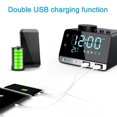 thumbnail image 4 of Radio Bluetooth Speaker With Clocks Dual USB Charging Port AUX Card Play Thermometer Kit Radio, 4 of 12