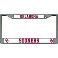 thumbnail image 1 of Oklahoma Sooners Chrome License Plate Frame, 1 of 2
