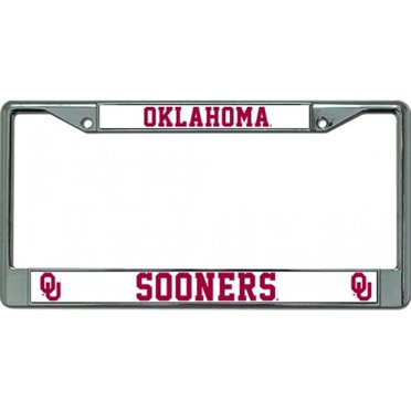 Cadre de Plaque d'Immatriculation Chromée Oklahoma Sooners