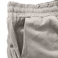 thumbnail image 3 of Plus Size Solid Straight Leg Pants for Women High Waist Comfortable Elastic Drawstring Casual Trousers, 3 of 5
