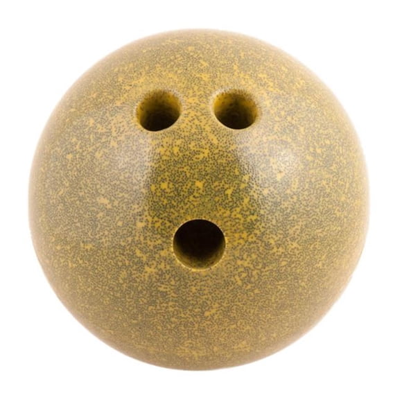 Champion Sports Plastic Bowling Ball: Rubberized Soft Ball for Training & Kids Games - Yellow (5lbs)