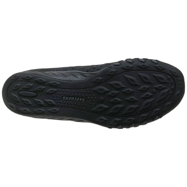 Skechers Sport Women's Breathe Easy Fortune Fashion Sneaker,Black Knit,9 M US