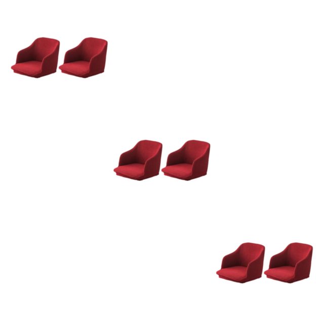 Redempat 2x Effortless Chair Transformation High Elastic Armchair Covers For Easy Care wine red 3Set