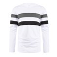 thumbnail image 3 of AherBiu T-Shirts à Manches Longues pour Hommes à Col Ras du Cou Ajustés Décontractés Mode Golf Sports Tees Hauts, 3 of 4