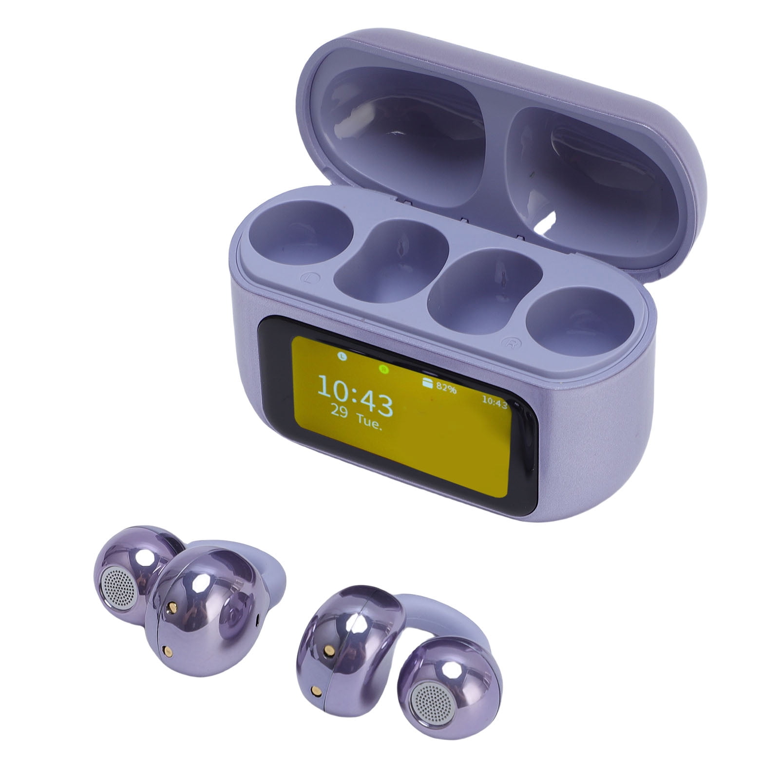 Wireless Earbuds,  5.49 Headphones Sport, with LCD Touchscreen Charging Case, HiFi Speakers, Directional Sound Transmission, for Workout, Running