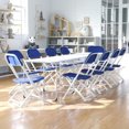 thumbnail image 2 of Kids Blue Plastic Folding Chair, 2 of 9