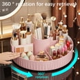 thumbnail image 4 of Pisexur Cosmetic Storage Box Desktop Rotating Shelf Makeup Brush Multi-functional Compartmentalized Organizer Turntable, 4 of 4