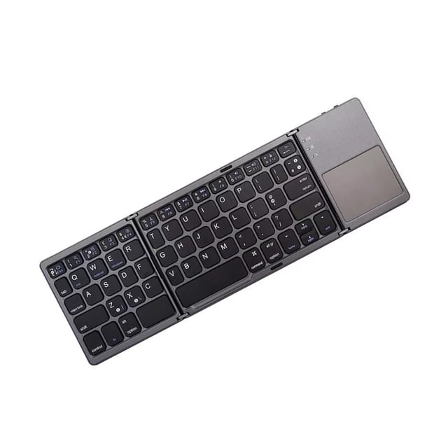 keepw Clavier Pliant Rechargeable Sans Fil Clavier d'Ordinateur de Bureau Accessoires de Bureau Noir