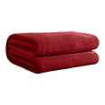 thumbnail image 1 of Kyusrd Summer All Home Savings!Solid Color Flannel Blanket Summer Conditioning Blanket office Nap Blanket layer Double sided Flannel Blanket All Season Thin Blanket, 1 of 8