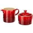 thumbnail image 1 of Le Creuset Stoneware Cream and Sugar, 2 pc. Set, Cerise, 1 of 4