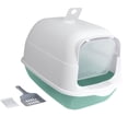 thumbnail image 3 of TISHITA Bac à Litière pour Chat avec Capuchon Fermé et Couvert Toilette pour Chat avec Porte Réutilisable Facile à Vert, 3 of 8