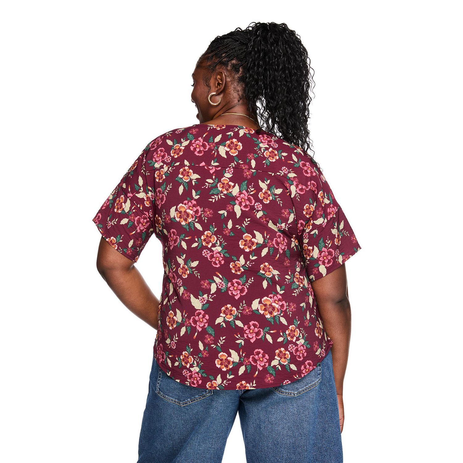 Haut imprimé à manches courtes Lane Bryant Plus pour femmes