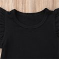 thumbnail image 4 of EYIIYE Baby Girl Ruffle Sleeve T-Shirt Top Basic Tee Summer Outfit, 4 of 4