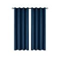 thumbnail image 2 of Chmadoxn Home Decor, Polyester Pongee Laminated Light-blocking Curtains Perforated Style Bedroom Concise Sun Protection Curtains Heat-Insulating And Soundproof Curtains Polyester Blackout Curtains, 2 of 6