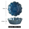 thumbnail image 3 of Qeeadeea Round Baking Dish Set Of 2, Colorful Ceramic Pie Pan, Round Ceramic Pie Plate Oven Safe-blue-15x15x4.5cm, 400ml, 3 of 7