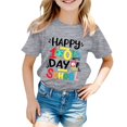 thumbnail image 1 of FhsagQ le 7 Juillet Garçon et Fille Mode Décontractée Imprimé Col Rond Ample Manche Courte T-Shirt Haut Fille Printemps T-Shirts Taille 10-12 Violet Printemps Petite Fille T-Shirts Taille 6 Gris 9-10 Ans, 1 of 4
