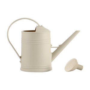 Leojiow Arrosage Can pour l'intérieur de fleurs Abreuvement Can en plastique Eau Can pour arrosage intérieur Can avec la tête d'asperge 33X23X14Cm Béige