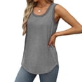 thumbnail image 4 of Plebaso Lot de 3 Débardeurs pour Femmes Décontractés d'Été Sans Manches Amples Col Rond T-Shirts Basiques pour Dames, 4 of 7