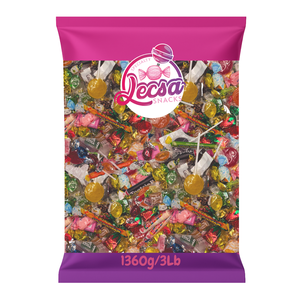 Candy Mix 3lb - Une sélection variée de bonbons durs et chiches - Gâteries sucrées assorties - Bougie en vrac par Lecsa Specialty Snacks (1.362Kg./ 3Lbs)