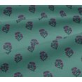 thumbnail image 5 of oneOone Georgette Viscose Fabric Leaves & Floral Block Print Fabric By The Yard 42 Inch Wide, 5 of 5