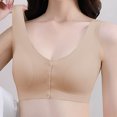 thumbnail image 2 of Yuzhih Womens Front Closure Everyday Bras Comfortable Wireless Bralettes V Neck Seamless Bra Wire Free Basic Bras, 2 of 5