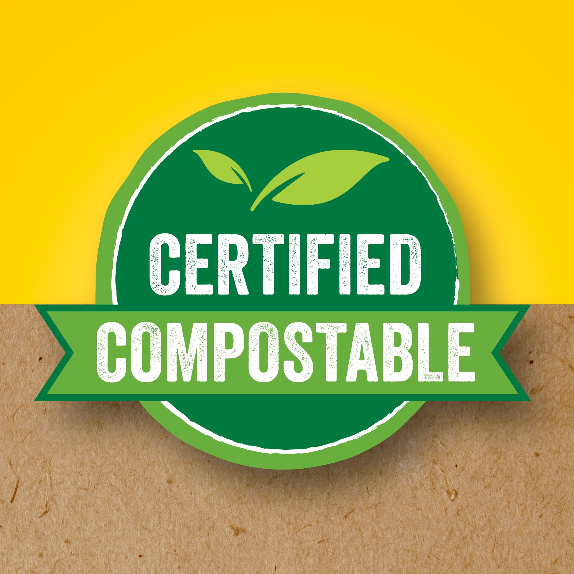 Glad Certified Compostable Drawstring Bags - Small 10 Litres - Drawstring, 30 Compost Trash Bags -