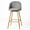 Grey, variant on Homy Casa 2-Piece 26'' Counter Bar Stools, Swivel PU Leather Bar Chairs for Kitchen Island, Brown