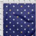 thumbnail image 3 of oneOone Rayon Dark Blue Fabric Floral & Craft Projects Decor Fabric Printed By The Yard 56 Inch Wide, 3 of 5