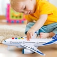 thumbnail image 4 of Jouet Avion Simulé pour Enfants, Planeur Inertiel avec Sons et Lumières, Modèle d'Aéronef d'Éveil, Jeu Pousser et Glisser, Jouet d'Apprentissage STIM en Plastique Durable, 4 of 6