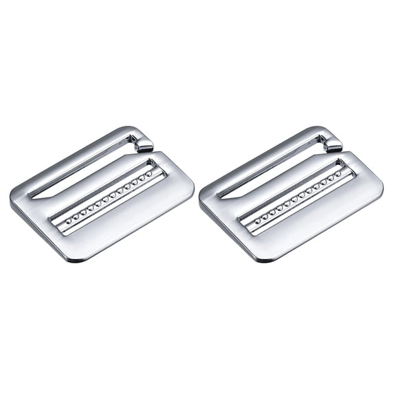 Unique Bargains Metal Ladder Buckle G-Hook Buckle, 2 Pack 32mm(1-1/4') Inner Width, Silver Tone
