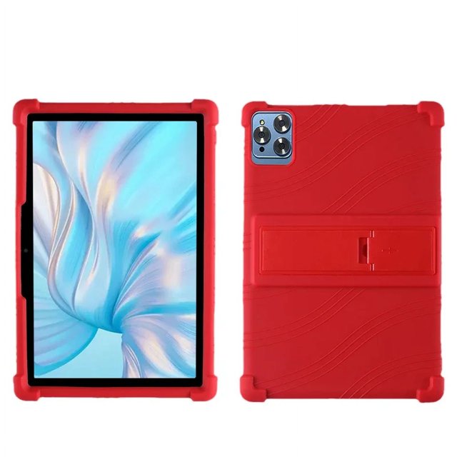 For DOOGEE First Tablet T10 10.1 Inch Tablet protective case Thickened anti-falling and anti-collision silicone protective case Red For DOOGEE