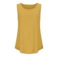 thumbnail image 5 of Timegard Camisoles pour Femmes Été Col Rond Sans Manches Blouse Confortable Tunique Décontractée à Porter avec des Leggings, 5 of 5