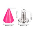 thumbnail image 2 of Unique Bargains 50 Sets Cone Spikes Studs 7x10mm Studs and Spike Screw Back Rivet Rose Red, 2 of 4