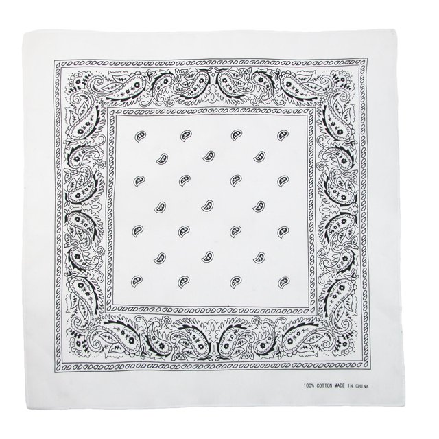 CTM® Individually Folded & Packaged Paisley Print Cotton Bandana