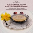 thumbnail image 2 of KitchenDance Combo Pack of Pie Pans with Carriers - 9 Inches Pie Pans with High Dome Lid - 9 Inches Pie Pans with 9 Inches Pie Container - Baking Pan Perfect for Baking Cooking - WJ43 10 Count, 2 of 5