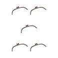 thumbnail image 2 of Maytalsory Metal Arch Frame Kiss Clasp Purse Bag DIY Bead Head Lock Red 24.5cm 5Set, 2 of 6