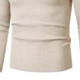 thumbnail image 4 of Xcmzpl Men's Turtleneck Sweater Long Sleeve Casual Ribbed Knitted High Neck Pullover Sweaters Solid Slim Fit Fall Sweaters, 4 of 6