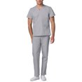 thumbnail image 2 of Adar Mens Medical Scrubs Set Medical Uniforms - Roomy Fit (30 Colors), 2 of 7