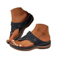thumbnail image 3 of DAFEI Sandales de Plage Sandales Tendance Sandales de Plage pour Dames Chaussures Compensées d'Été Pantoufles pour Femmes Sandales Bohèmes Chaussures Mode, 3 of 5