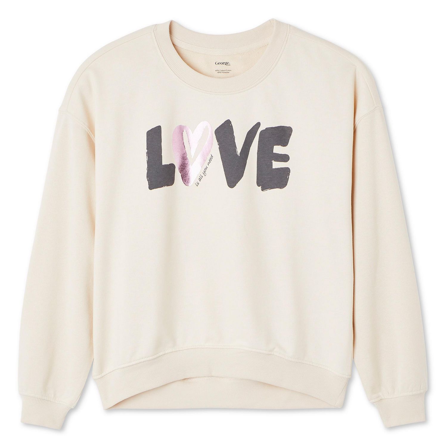 George Girls' Crew Neckline Popover