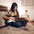 thumbnail image 4 of LOVEVER Jouet Guitare 16 Pouces pour Enfants Guitare Électrique 4 Cordes Instruments de Musique pour Enfants Instrument Électronique Portable Multifonctionnel Meilleur Cadeau, 4 of 6